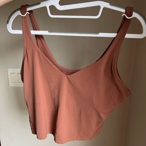 Lululemon align crop tank. Size 12. ANCIENT COPPER COLOR.